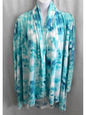 UV Skinz Sun Protection Jacket Draped Coverup 
 Hooded  UPF 50+  NWT